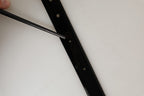 Dolce & Gabbana Black Classic Leather Gold Tone Buckle Belt