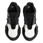 Dolce & Gabbana White Black Logo Airmaster Sneakers Shoes