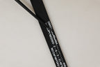 Dolce & Gabbana Black Fabric Leather Barcode Silver Buckle Belt