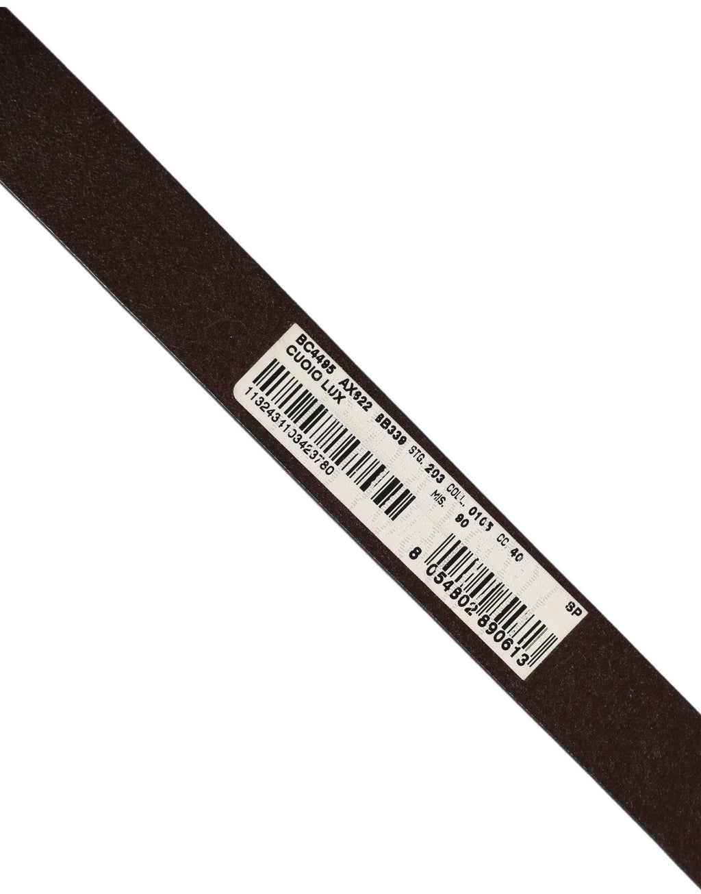 Dolce & Gabbana Brown Leather Double Wrap Metal Buckle Belt