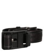 Dolce & Gabbana Men Black Nylon Webbing Plastic Buckle Belt