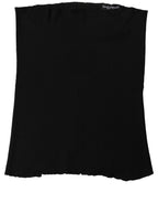 Dolce & Gabbana Men Black Viscose Knitted Neck Warmer Scarf