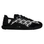Dolce & Gabbana Black Logo Lace Up Low Top NS1 Sneakers Shoes