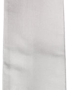 Dolce & Gabbana Light Gray Satin Silk Fringed Lace Stole Scarf