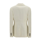 Versace Beige Wool Oves Aries Blazer