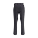 PT Torino Black Wool Oves Aries Casual Pants