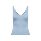 Jacqueline De Yong Blue Viscose Tank Tops