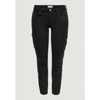 Only Black Cotton Cargo Pants