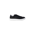 Armani Exchange Black Leather Low Top Sneakers