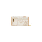 Alviero Martini Prima Classe White Cotton Wallet