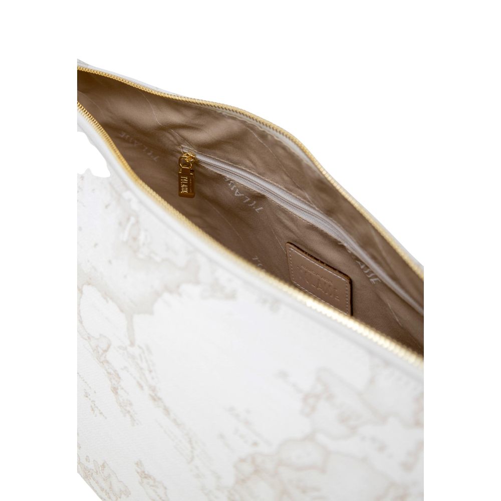 Alviero Martini Prima Classe White Cotton Handbag