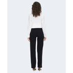 Jacqueline De Yong Black Elastane Dress Pants