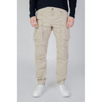 Replay Beige Cotton Cargo Pants