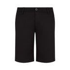 Armani Exchange Black Cotton Bermuda Shorts