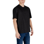 Armani Exchange Black Cotton T-Shirt