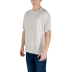 Armani Exchange Cream Cotton T-Shirt
