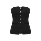 Morgan De Toi Black Cotton Top
