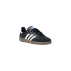 Adidas Originals Black Leather Athletic Sneakers