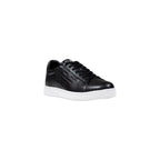 EA7 Emporio Armani Black Leather Sneakers