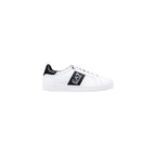 EA7 Emporio Armani Black And White Leather Low Top Sneakers