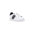 EA7 Emporio Armani Black And White Leather Low Top Sneakers
