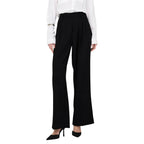 Jacqueline De Yong Black Viscose Casual Pants