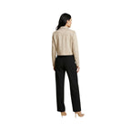 Jacqueline De Yong Beige Polyester Leather Jacket