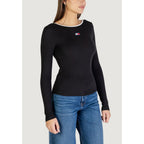 Tommy Hilfiger Jeans Black Recycled Cotton Long Sleeve T-Shirt