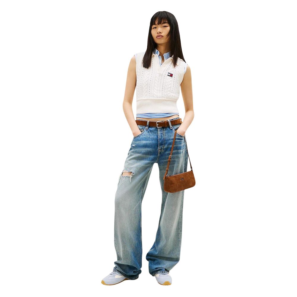 Tommy Hilfiger Jeans Blue Recycled Cotton Boyfriend Jeans