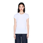 Armani Exchange White Cotton T-Shirt
