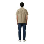 Armani Exchange Beige Cotton Shortsleeve Shirt