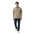 Armani Exchange Beige Cotton Shortsleeve Shirt