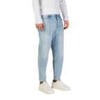 Antony Morato Light Blue Cotton Relaxed Fit Jeans