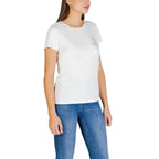 Liu Jo Cream Cotton T-Shirt
