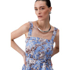 Liu Jo Blue Cotton Long Dress