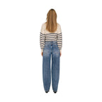 Only Light Blue Cotton Bootcut Jeans