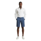 Jeckerson Blue Cotton Bermuda Shorts