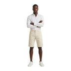 Jeckerson Cream Cotton Bermuda Shorts
