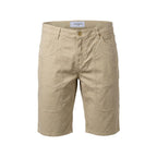 Jeckerson Beige Cotton Bermuda Shorts