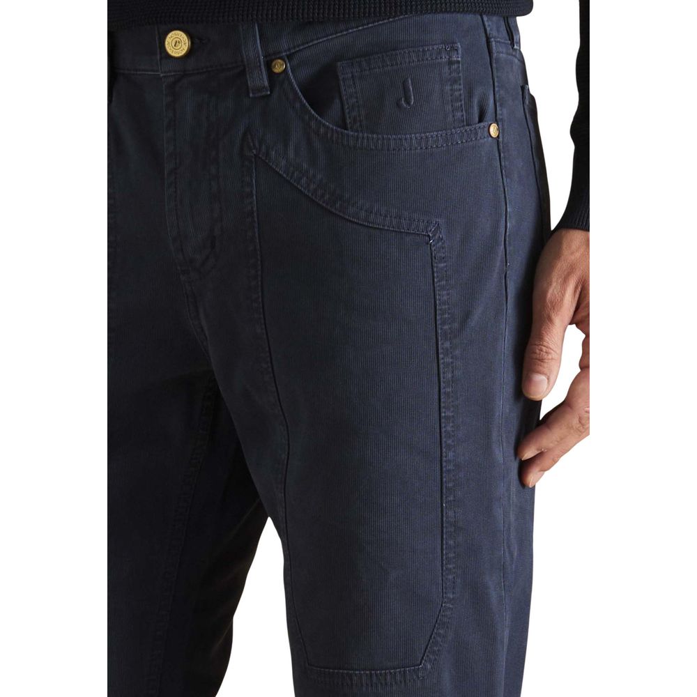 Jeckerson Blue Elastane Skinny Pants