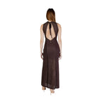 Guess Brown Polyamide Long Dress