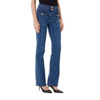 Morgan De Toi Light Blue Cotton Bootcut Jeans