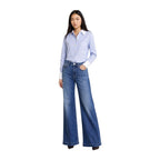 Morgan De Toi Blue Polyester Blouse