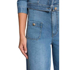 Morgan De Toi Light Blue Cotton Bootcut Jeans