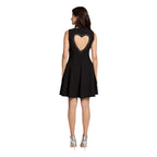 Morgan De Toi Black Polyester Midi Dress