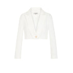 Morgan De Toi White Recycled Polyester Blazer