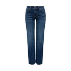 Only Blue Cotton Bootcut Jeans