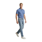 Replay Blue Cotton Relaxed Fit Jeans