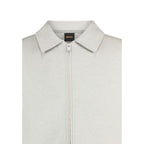 Hugo Boss Gray Cotton Sweatshirt