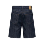 Only & Sons Blue Cotton Bermuda Shorts